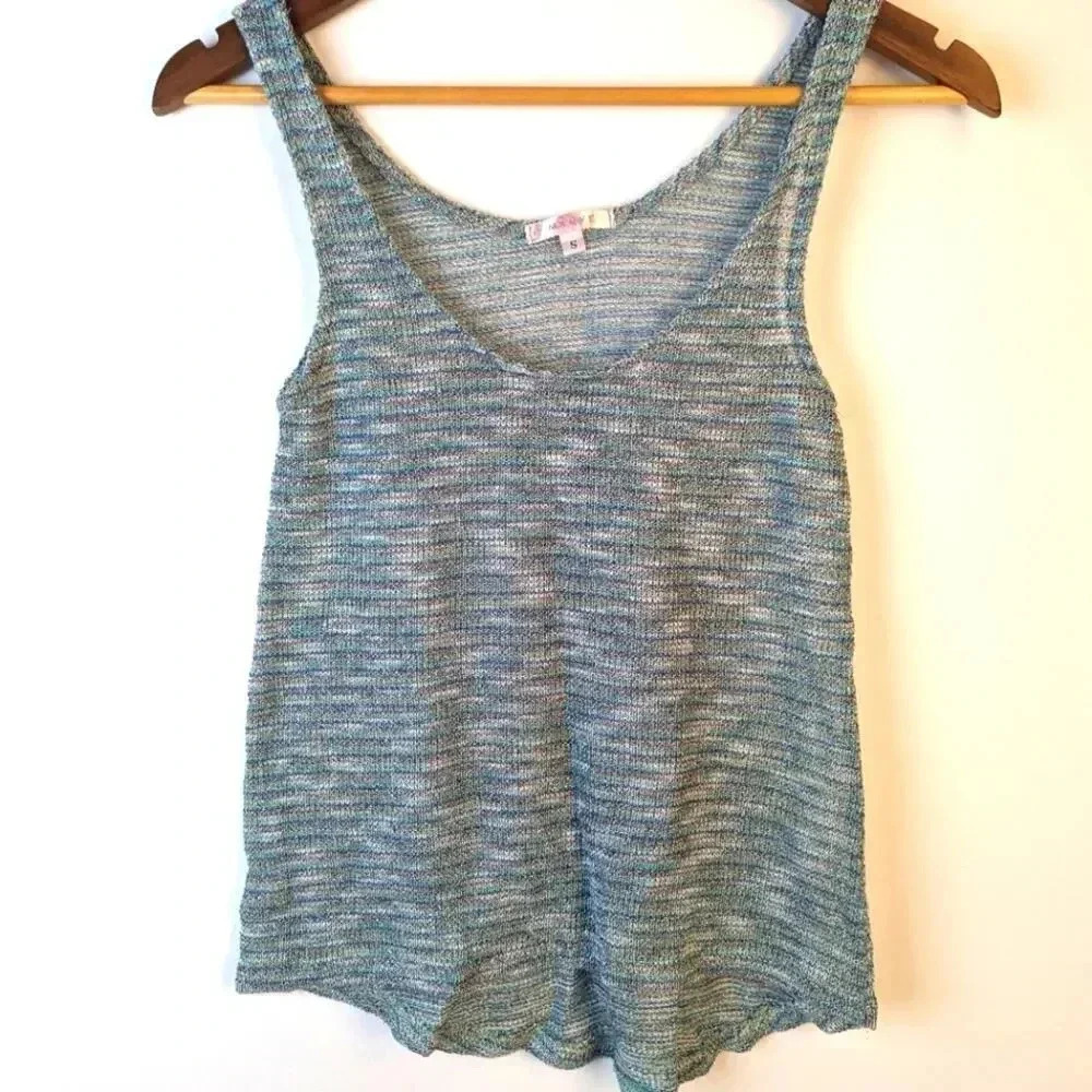 Mauve Green Knit Top - Small